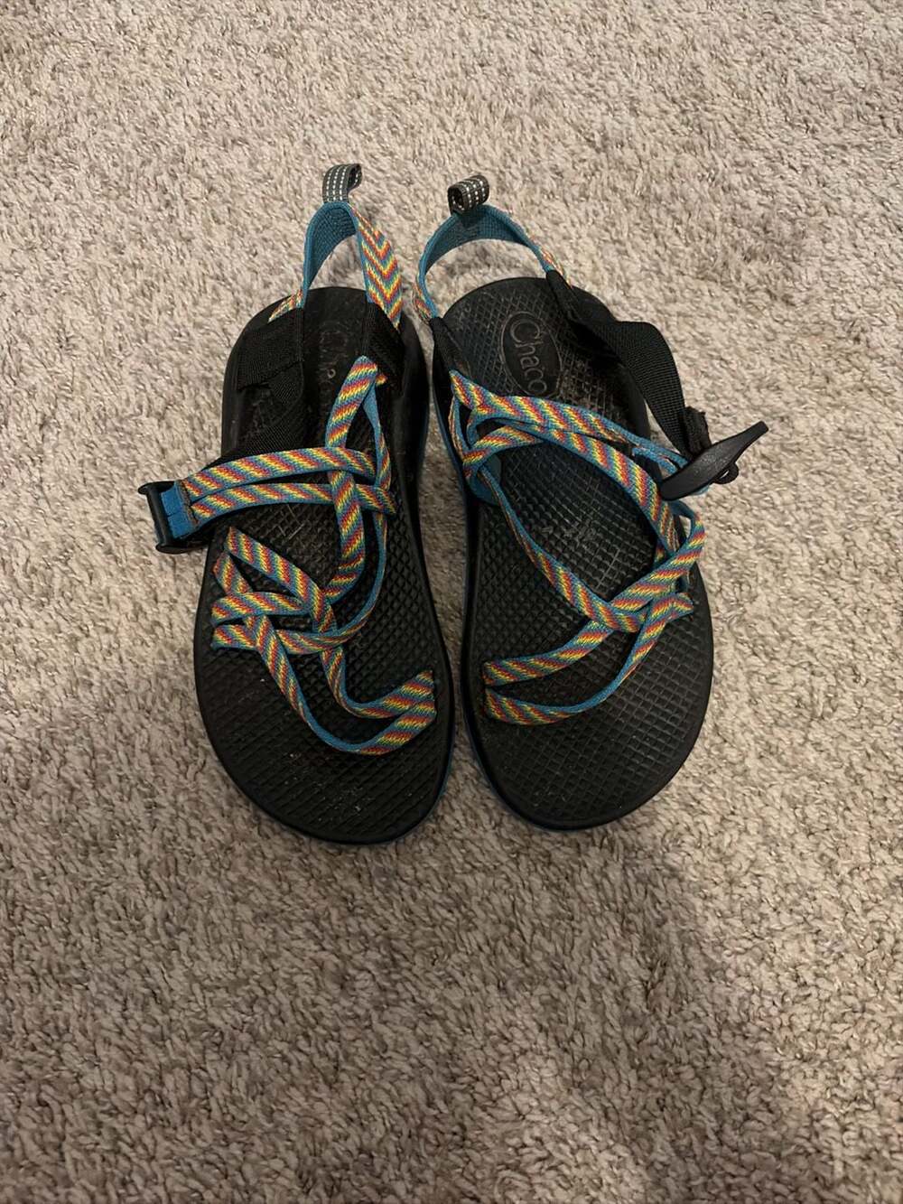 Chaco ZX2 Classic Kids/Youth Sandals Rainbow Multi-Strap